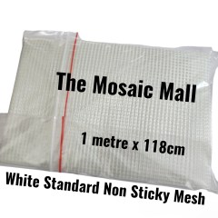 White Mosaic Mesh to make mosaic motifs.